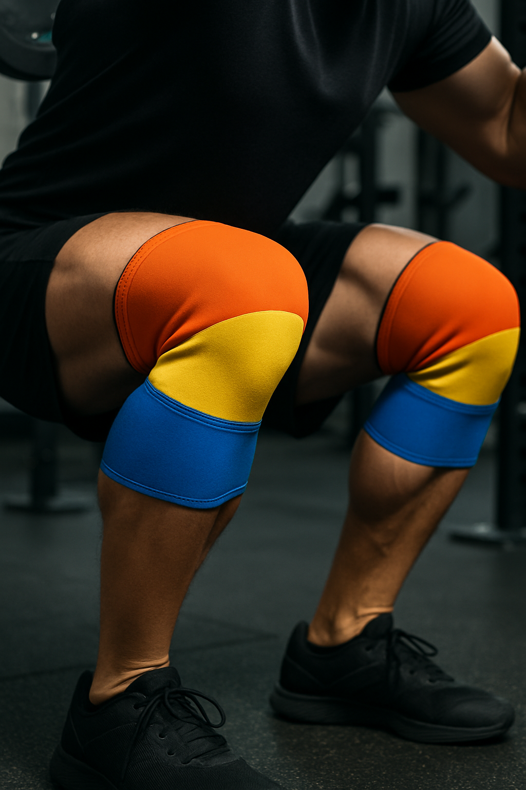7 Best Knee Sleeves for Squats to Boost Support & Performance 3 Close up of fitness enthusiast wearing best knee sleeves for squats during workout