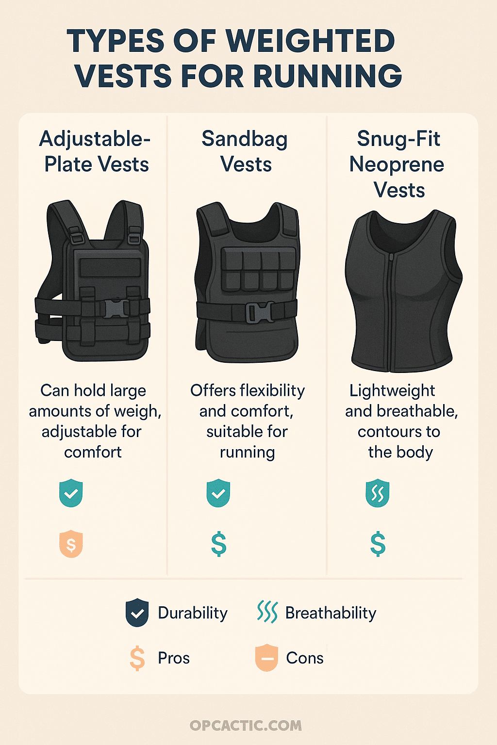 5 Powerful Benefits of Weighted Vests for Running Workouts 5 Comparison of best weighted vests for running with features and benefits infographic