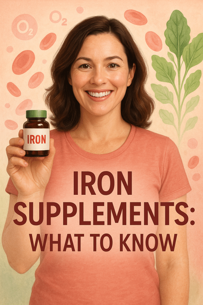 7 Best Iron Supplements for Women for Optimal Health 4 Confident woman with iron supplement representing best iron supplements for women for health