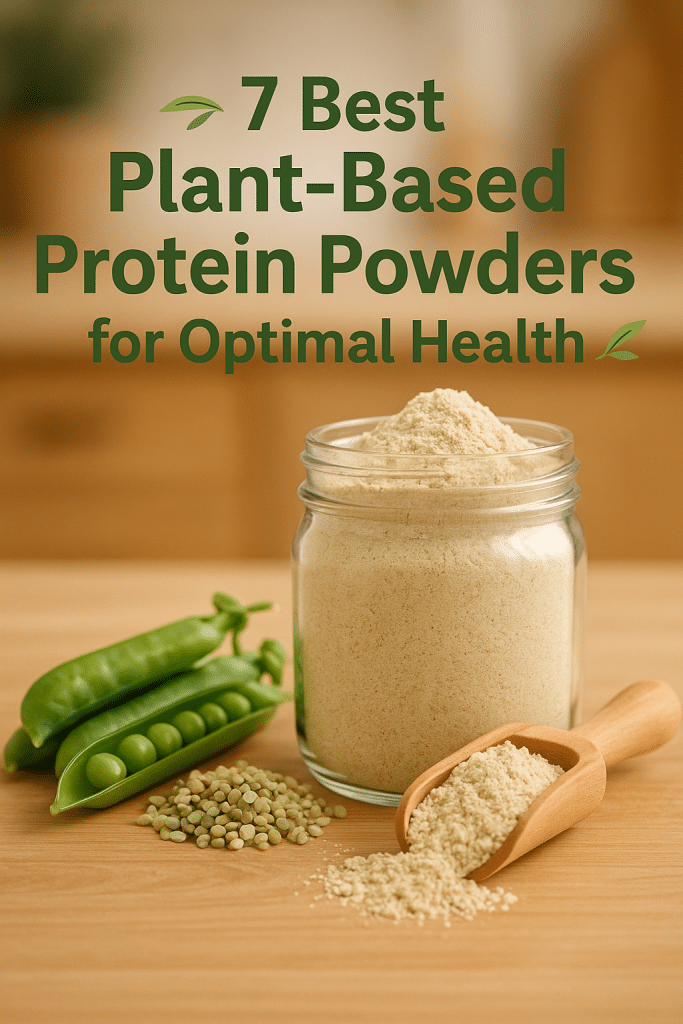 7 Best Plant-Based Protein Powders for Optimal Health 9 Cover image showing best plant based protein powder with natural ingredients and wellness theme