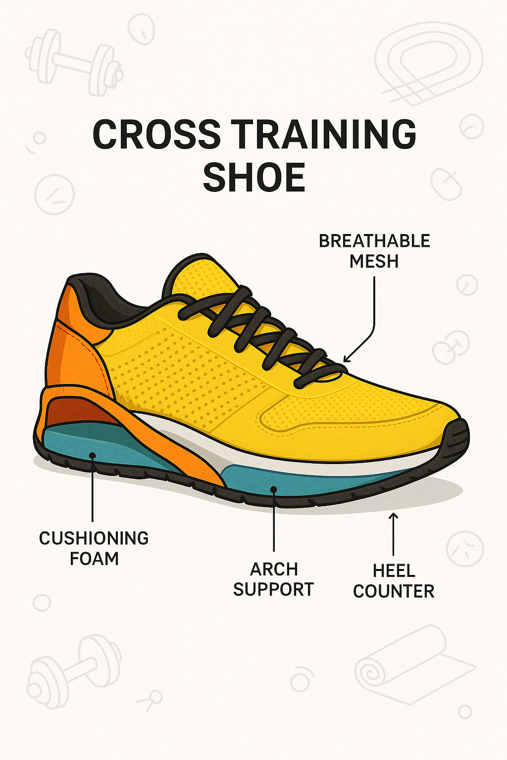 7 Best Cross Training Shoes for Men to Boost Your Workouts 4 Cross sectional diagram showing cushioning and support layers in best cross training shoes for men