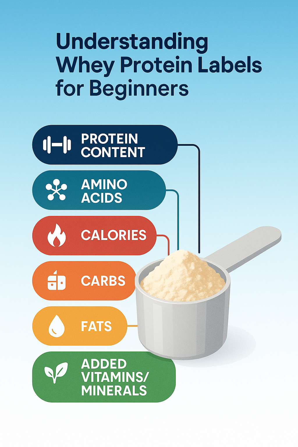 7 Best Whey Protein for Beginners to Boost Workout Gains 3 Diagram explaining whey protein nutritional components for best whey protein for beginners
