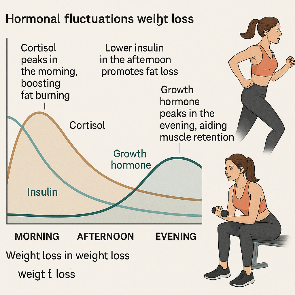 10 Proven Best Times to Exercise for Weight Loss Backed by Science 4 Diagram illustrating hormone levels and their impact on the best time to exercise for weight loss