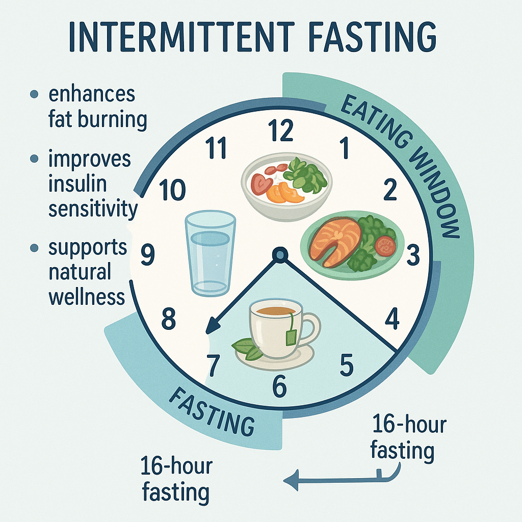 15 Best Diet Plan for Weight Loss Strategies for Natural Wellness 4 Diagram of intermittent fasting eating window and fasting period explaining a best diet plan for wei