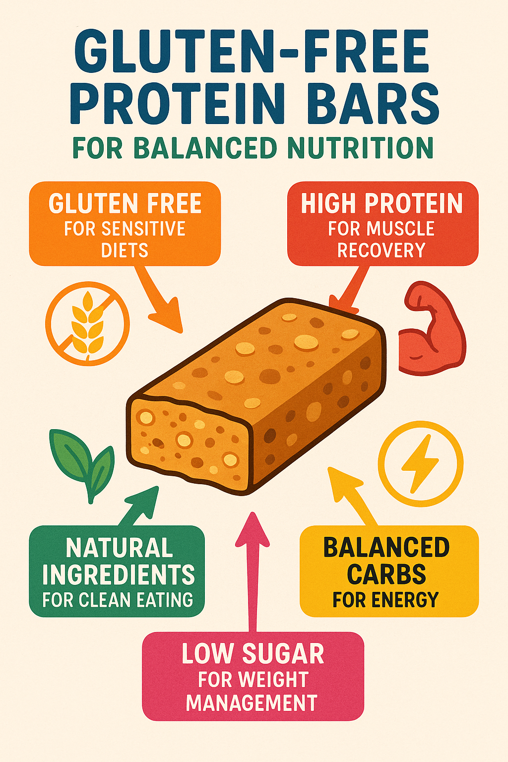 8 Best Gluten Free Protein Bars for Balanced Nutrition 4 Diagram showing benefits of best gluten free protein bars for balanced nutrition