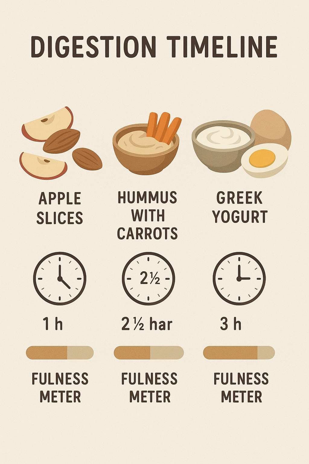 10 Best Healthy Snacks for Weight Loss That Actually Work 4 Digestion timeline diagram showing how best healthy snacks for weight loss keep you full