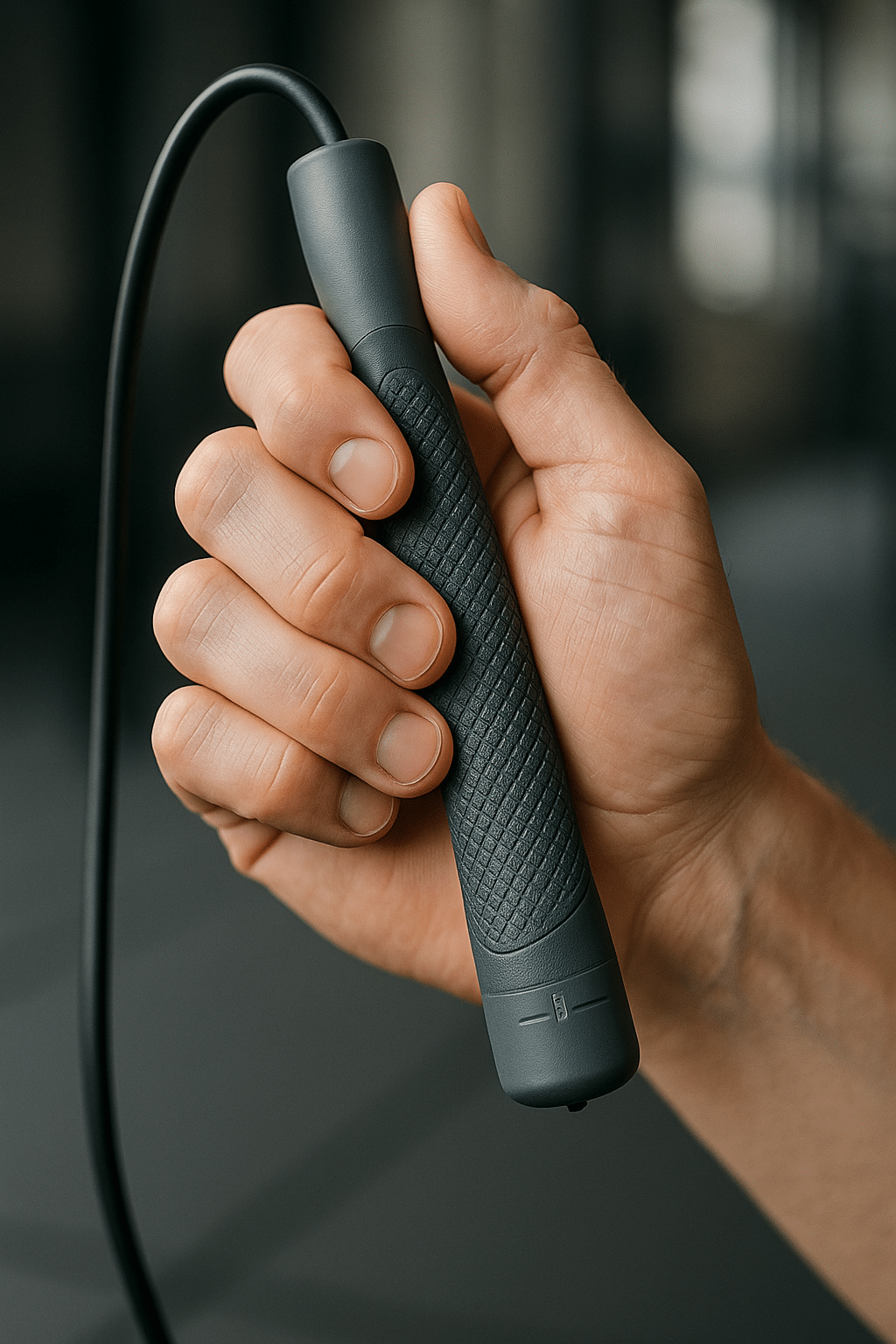 5 Best Jump Ropes for Beginners to Boost Your Fitness 7 Ergonomic handle detail on best jump ropes for beginners showing grip and comfort