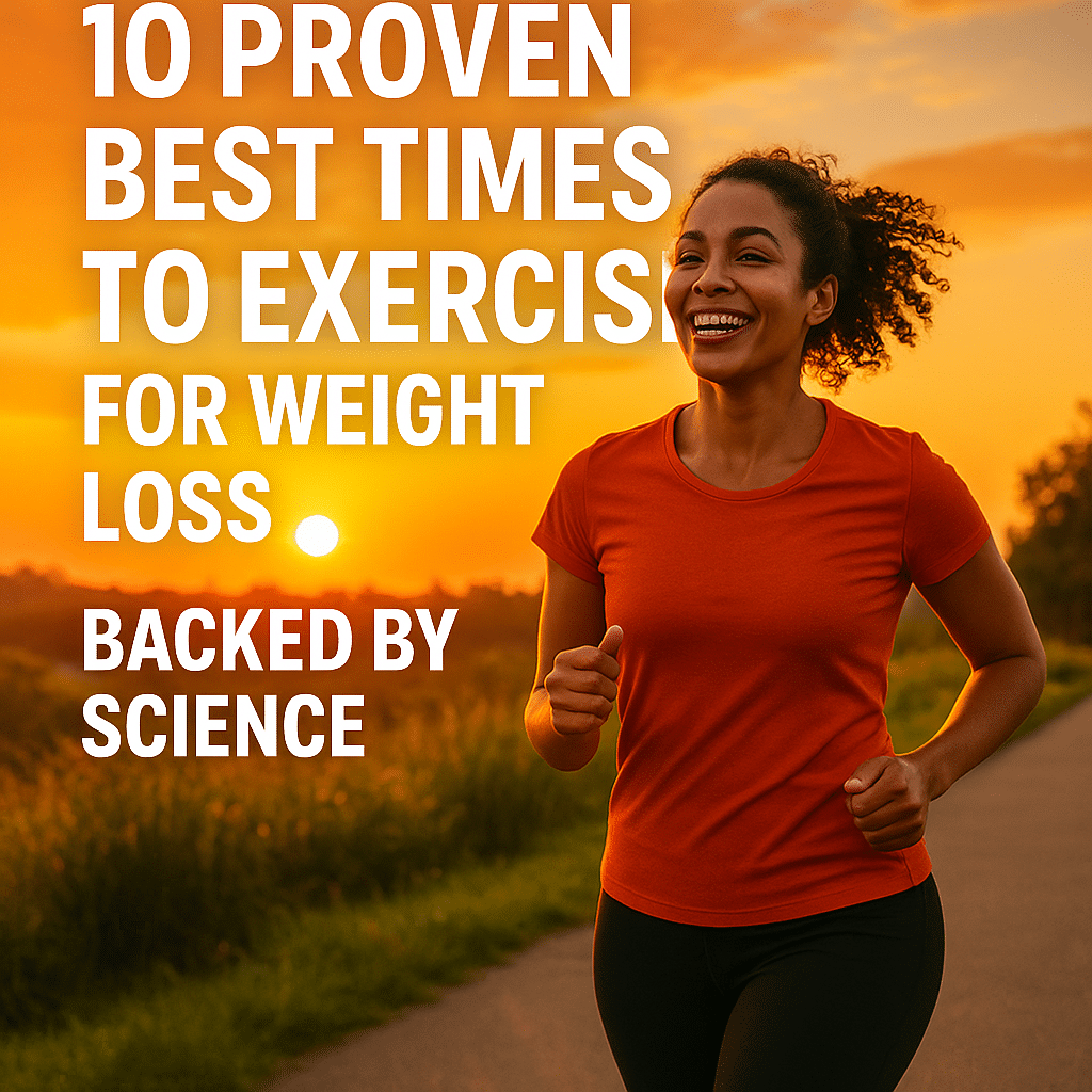 10 Proven Best Times to Exercise for Weight Loss Backed by Science 8 Fit adult jogging at sunrise representing the best time to exercise for weight loss.