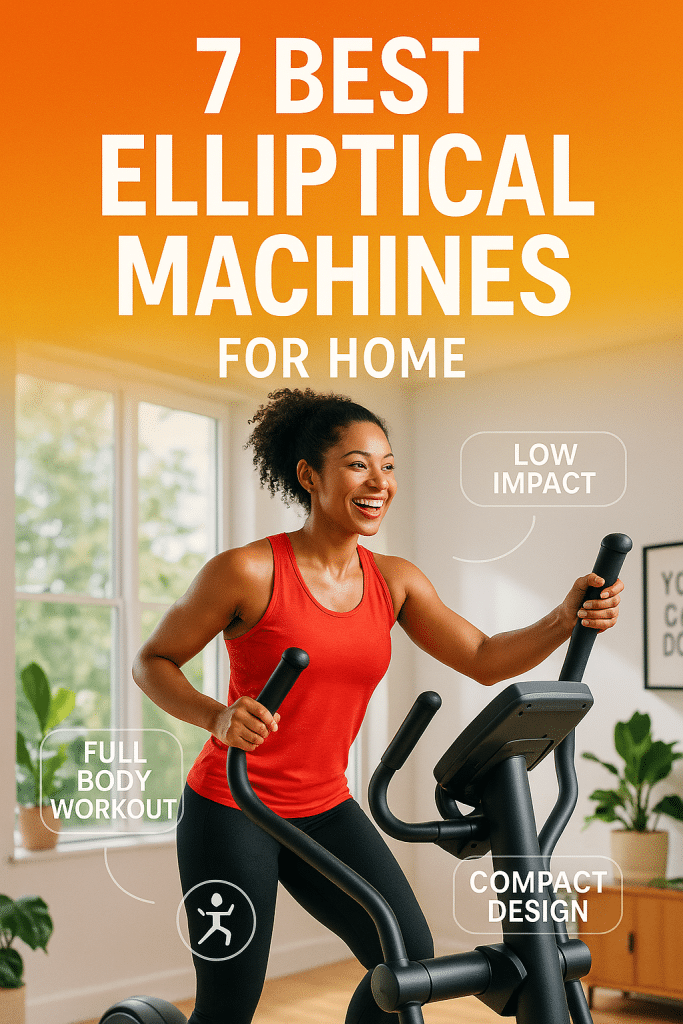 7 Best Elliptical Machines for Home: Effective & Low-Impact Workouts 9 Fitness enthusiast using best elliptical machines for home in modern bright home gym