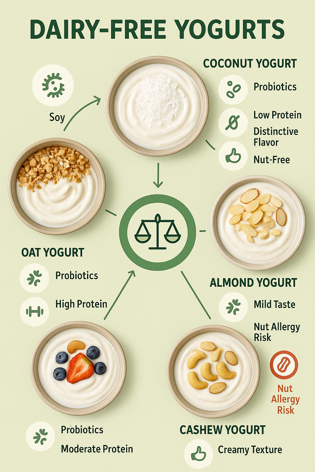 7 Best Dairy Free Yogurts for Healthy, Balanced Nutrition 3 Five best dairy free yogurts with health benefits and nutrition details for balanced nutrition solut