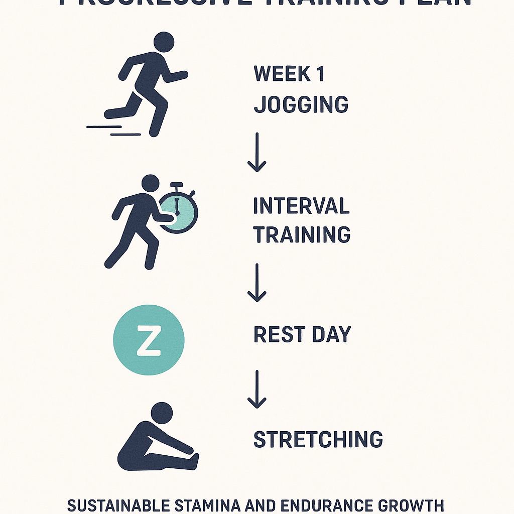 15 Proven Ways on How to Improve Stamina and Endurance Naturally 6 Flowchart of a progressive exercise plan for natural stamina and endurance enhancement
