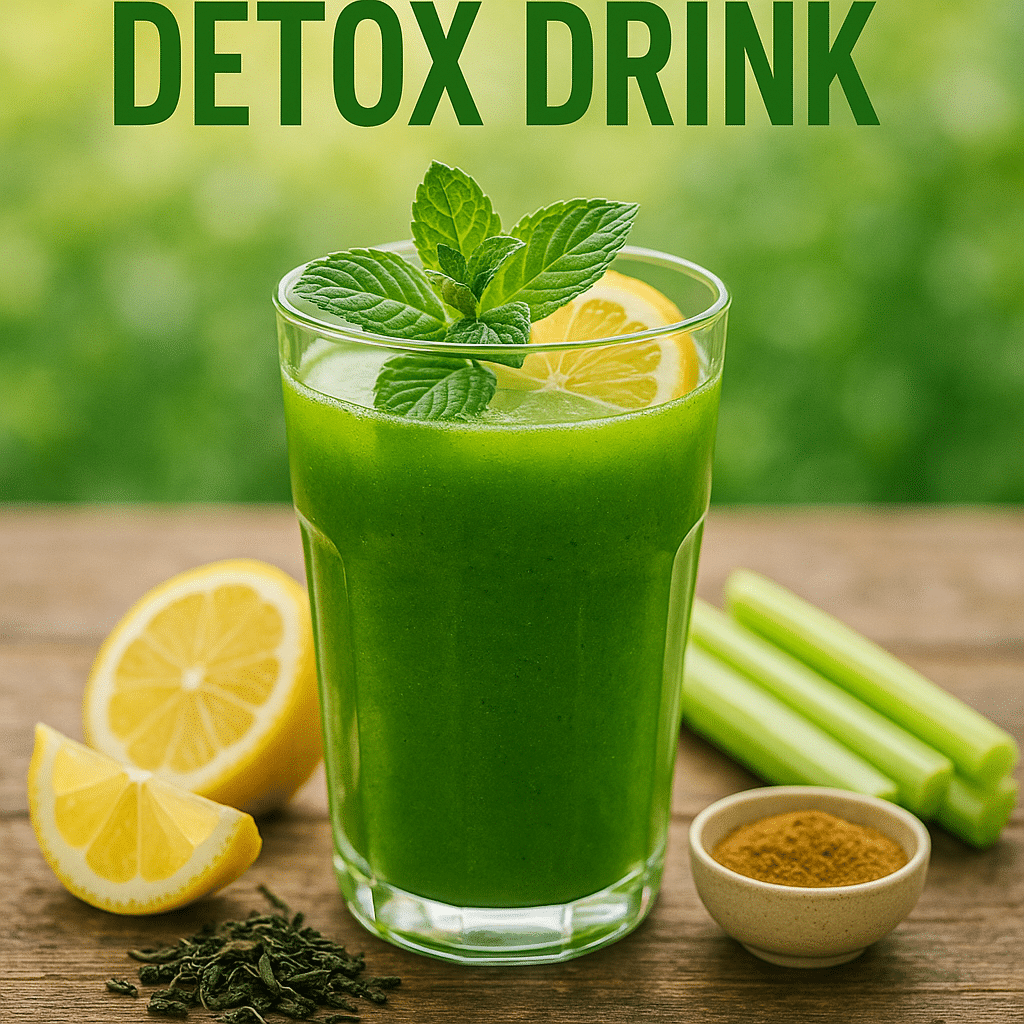 15 Best Drinks for Weight Loss to Boost Your Metabolism Naturally 9 Glass of vibrant green detox drink with fresh ingredients symbolizing best drinks for weight loss.