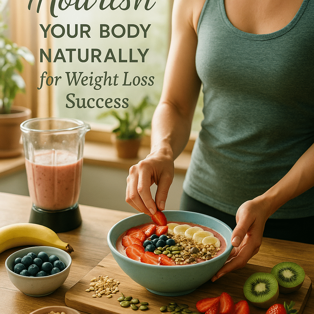 15 Best Diet Plan for Weight Loss Strategies for Natural Wellness 7 Health conscious adult preparing a natural smoothie bowl as part of the best diet plan for weight lo