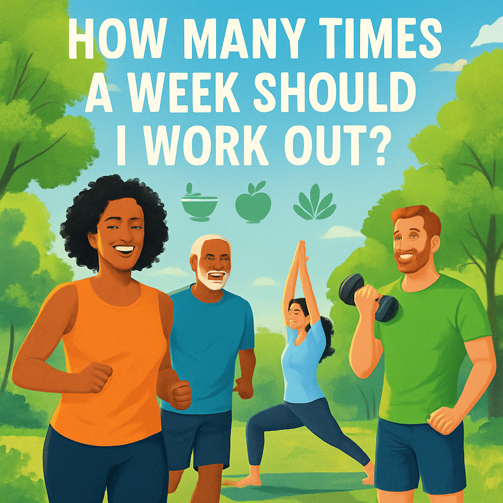 How Many Times a Week Should I Work Out? 12 Proven Tips for Natural Wellness 9 Health-conscious adults exercising outdoors representing how many times a week should I work out for natural wellness.