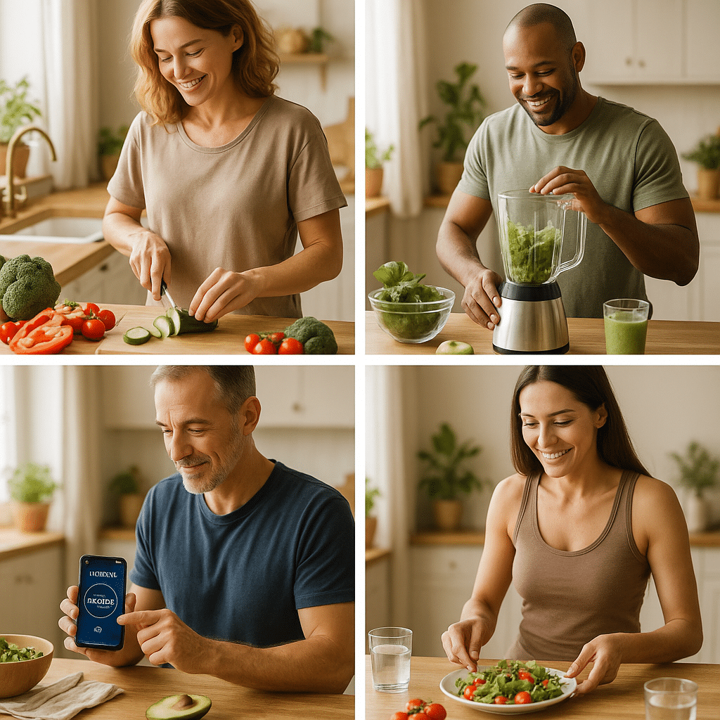 15 Proven Intermittent Fasting Meal Plan Tips for Natural Wellness 7 Health conscious adults preparing intermittent fasting meal plan meals for natural wellness