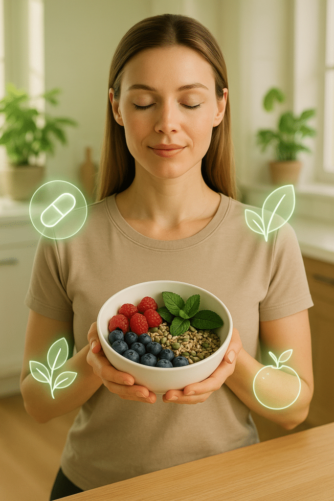 8 Best Appetite Suppressant Supplements for Effective Hunger Control 10 Health-conscious individual with natural appetite suppressant supplements symbolizing best appetite suppressant supplements for hunger control