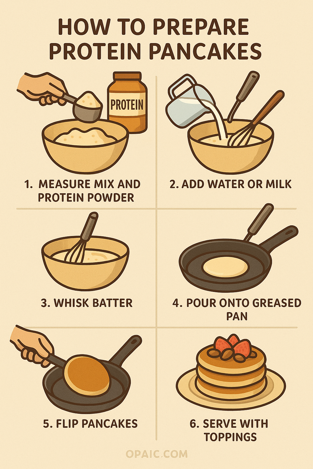 7 Best Protein Pancake Mixes for Balanced Nutrition 5 Illustrated step by step guide using the best protein pancakes mix for balanced nutrition