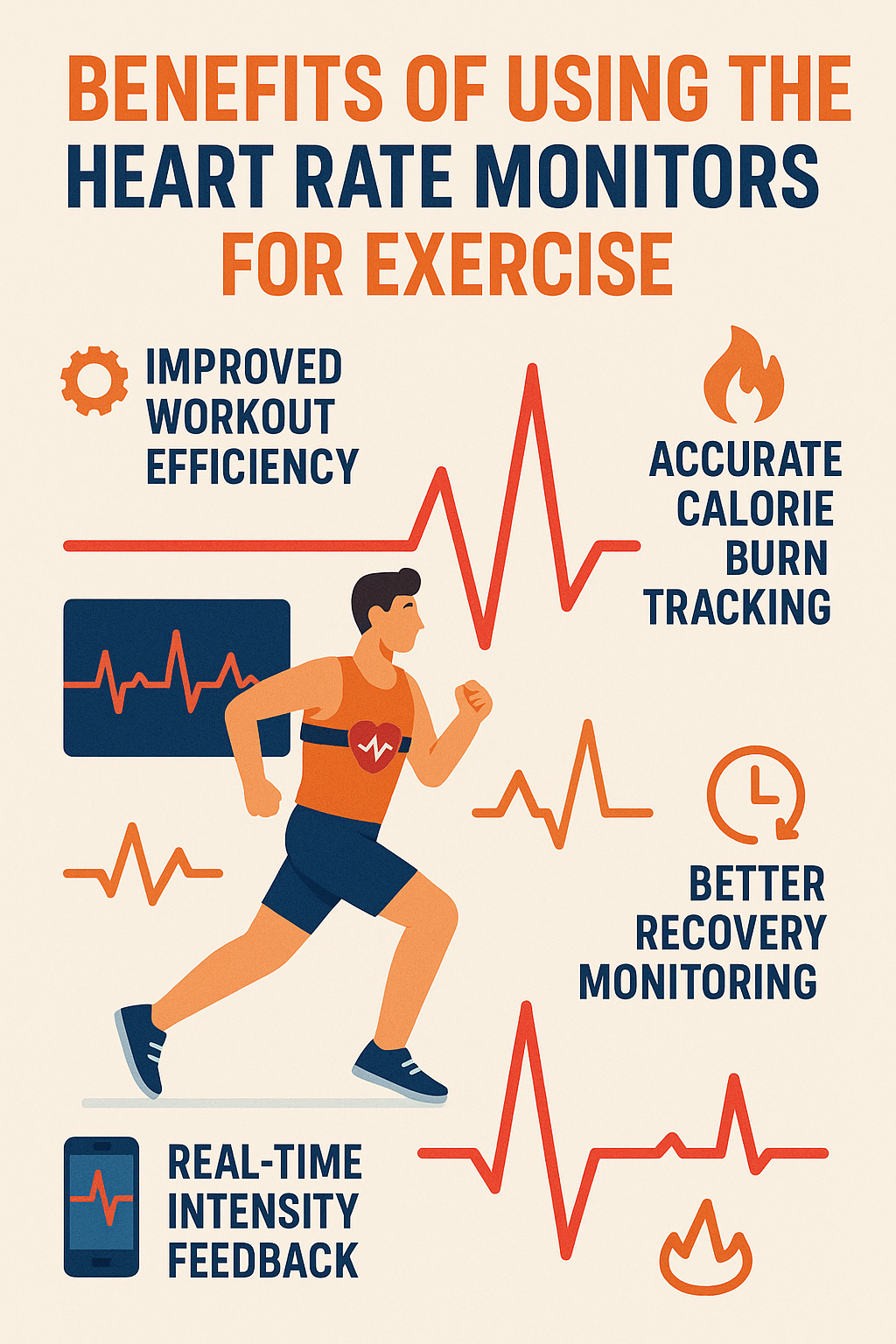 Top 8 Best Heart Rate Monitors for Exercise: Accuracy & Comfort 7 Infographic highlighting benefits of best heart rate monitors for exercise in workout and recovery
