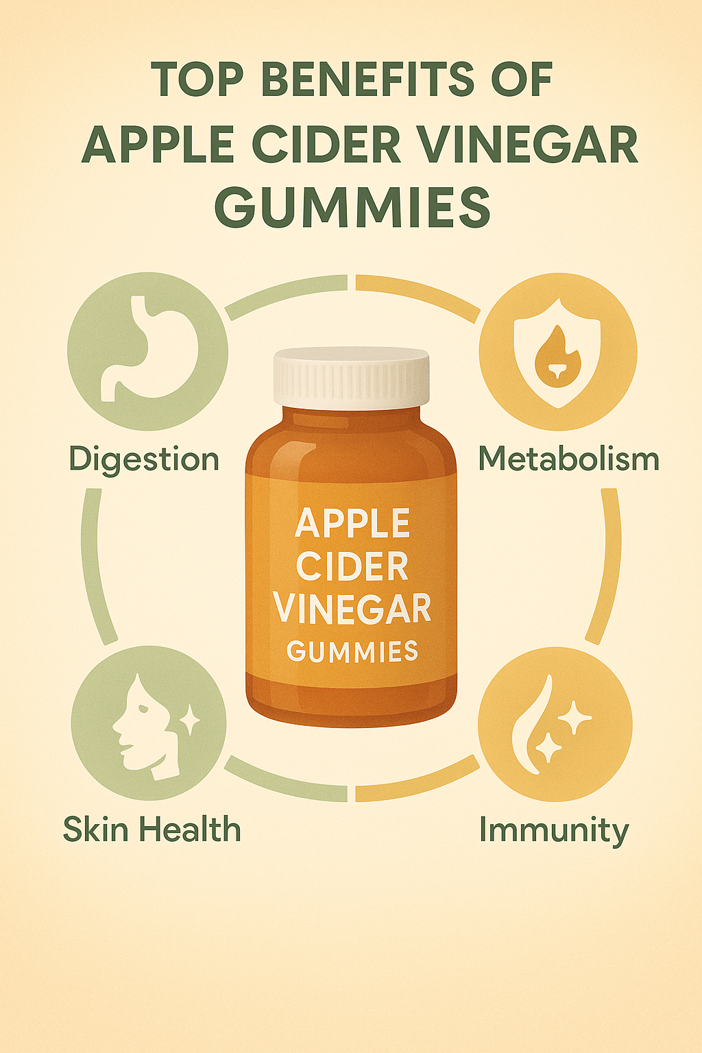 8 Best Apple Cider Vinegar Gummies for Balanced Health 3 Infographic highlighting key benefits of the best apple cider vinegar gummies for health conscious i