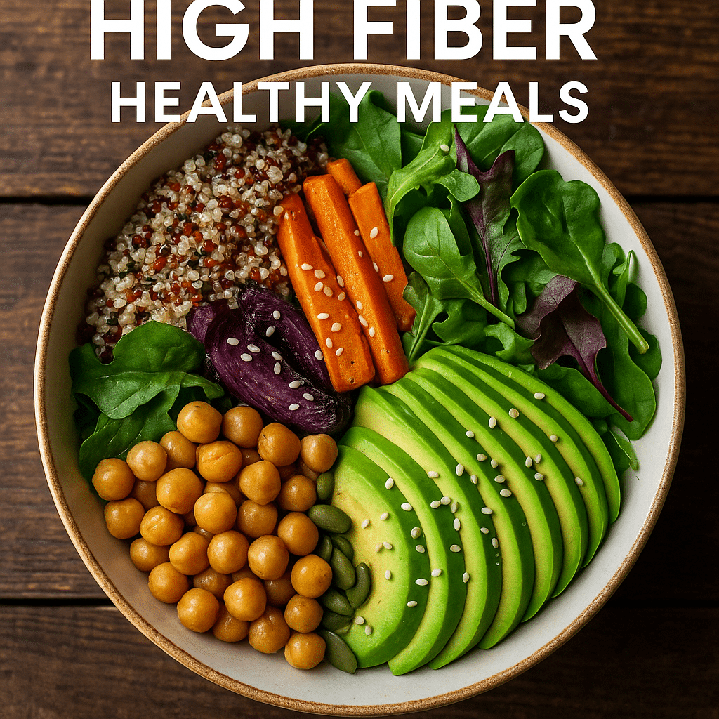 15 Power-Packed High Fiber Healthy Meals for Natural Wellness 1 Power-packed high fiber healthy meals bowl representing natural wellness.