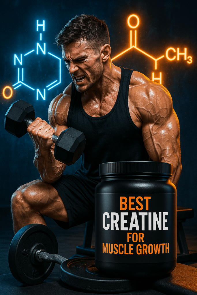 Top 7 Best Creatine for Muscle Growth: Boost Your Gains 1 Powerful fitness enthusiast with best creatine for muscle growth supplement boosting workout gains.
