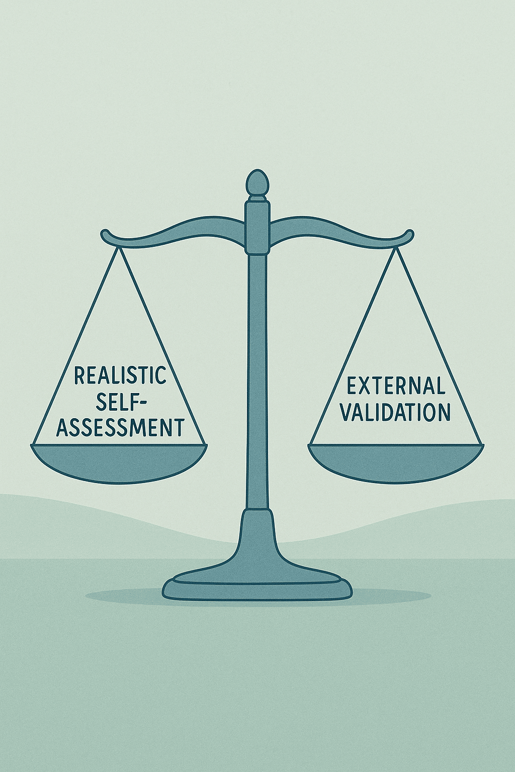 5 Powerful Ways to Overcome Imposter Syndrome for Lasting Balance 6 Scale diagram emphasizing realistic self assessment overcoming imposter syndrome