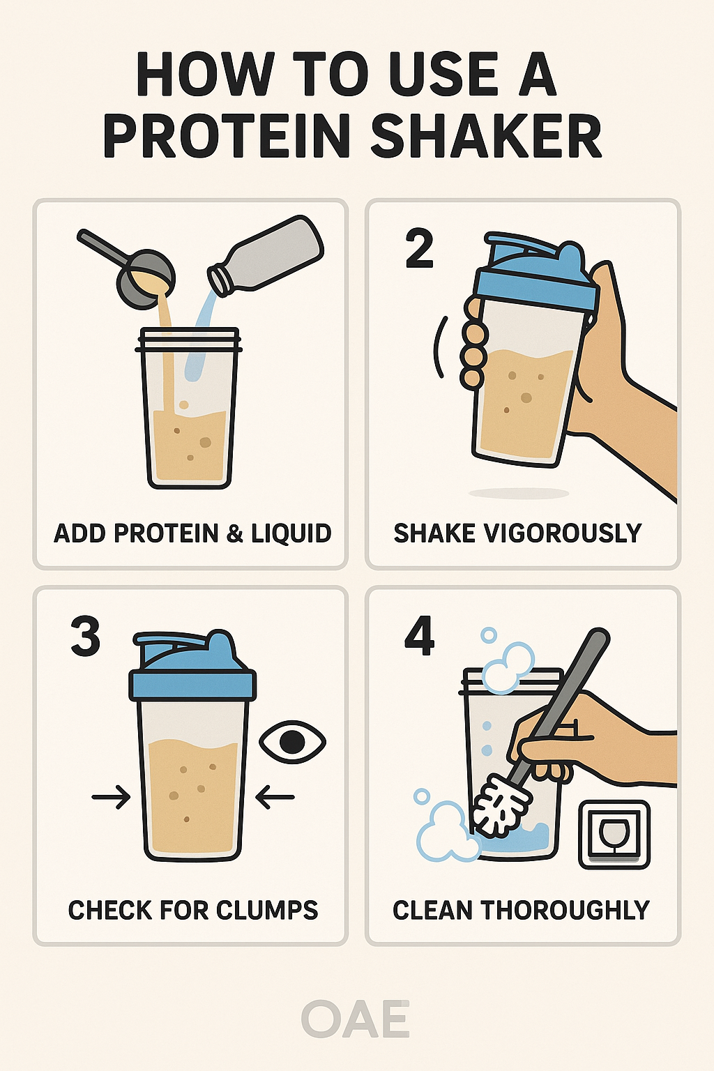 8 Best Protein Shaker Bottles for Smooth, Clump-Free Nutrition 5 Step by step guide on how to use and clean the best protein shaker bottles for smooth nutrition