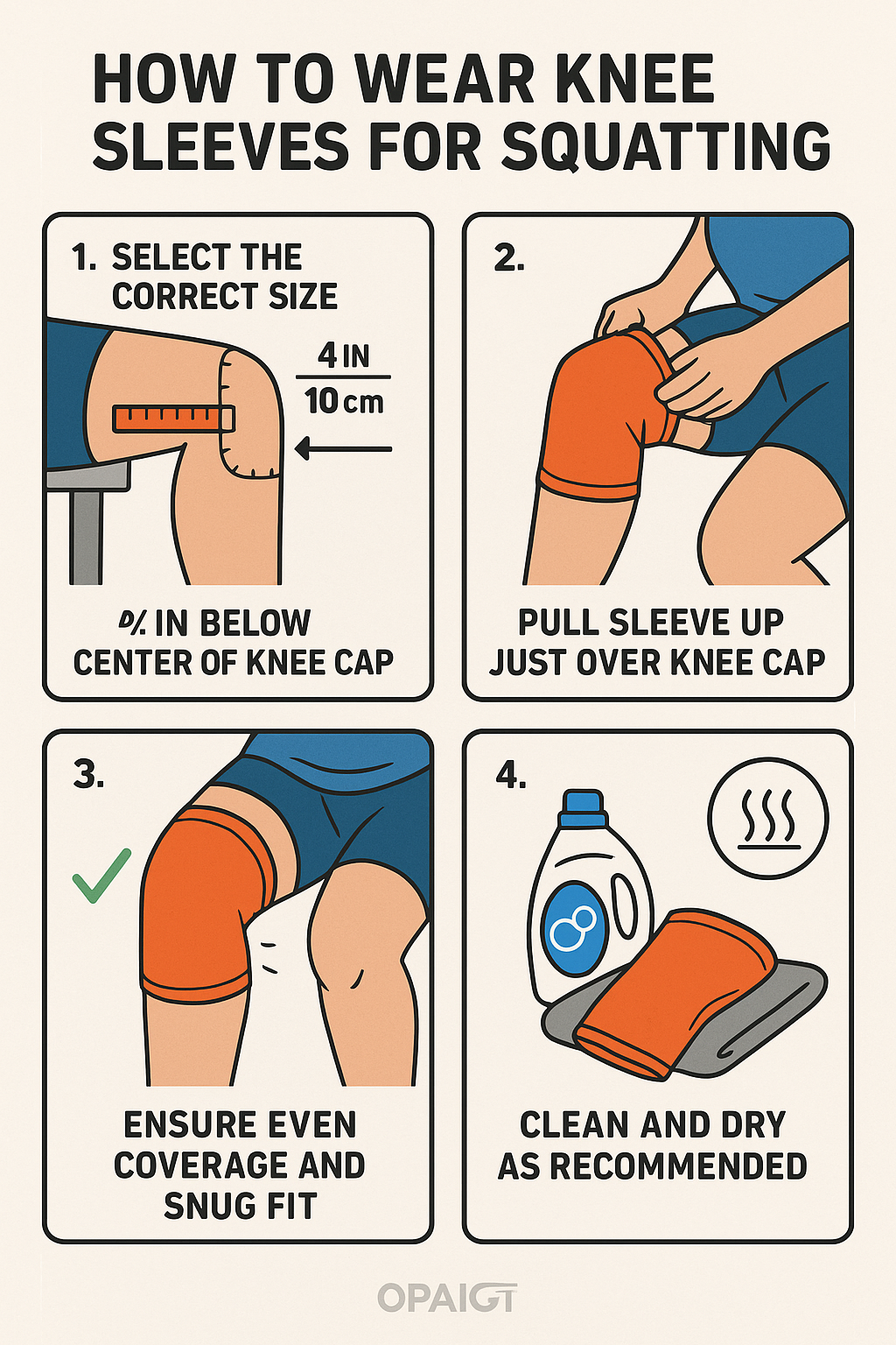 7 Best Knee Sleeves for Squats to Boost Support & Performance 6 Step by step guide to wearing best knee sleeves for squats correctly