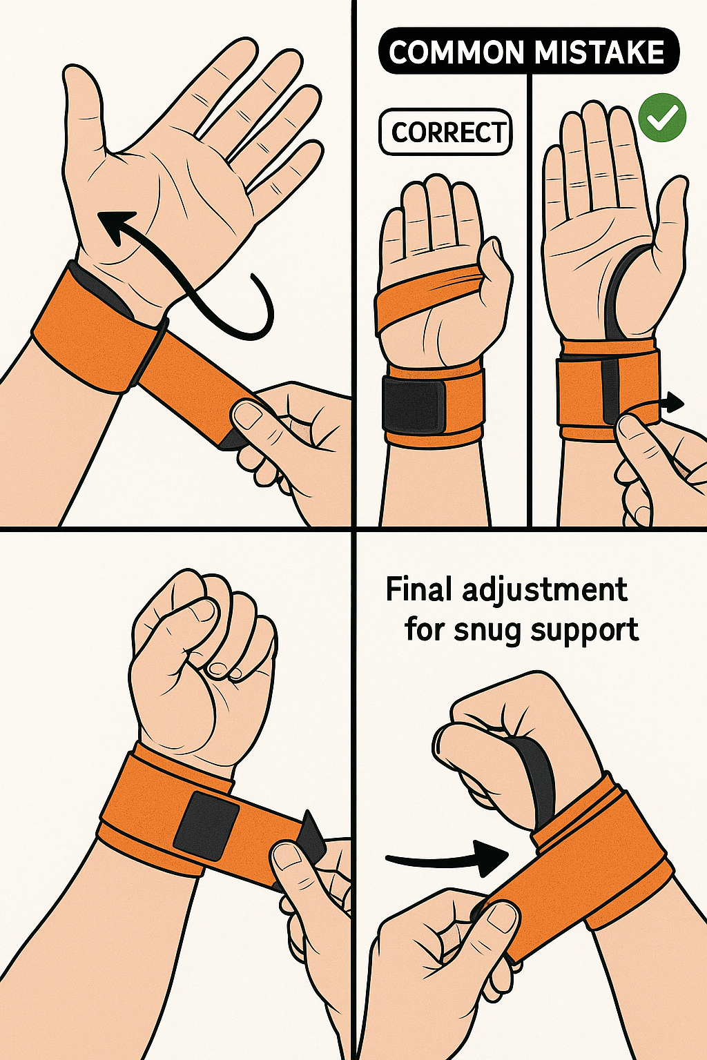 7 Best Wrist Wraps for Lifting to Boost Strength & Support 4 Step by step wrist wrap application guide for best wrist wraps for lifting
