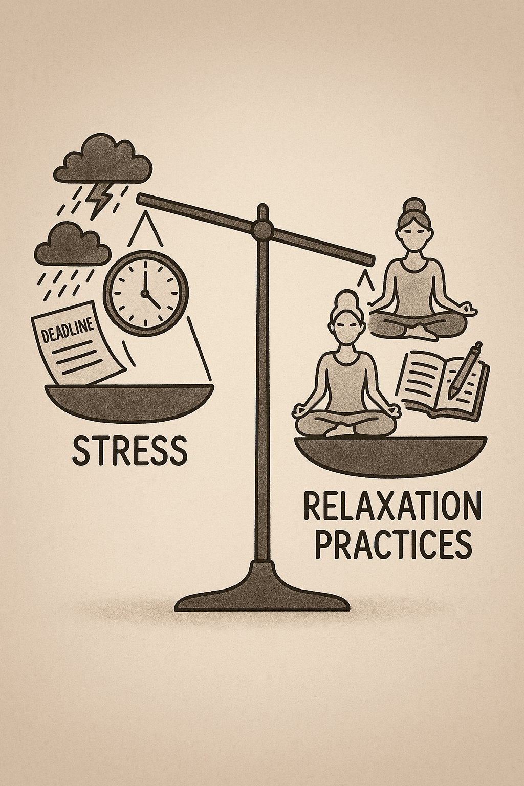 13 Proven Techniques and Tools on How to Stay Calm Under Pressure for Lasting Stress Relief 6 Visualization of balance between stress and relaxation practices on how to stay calm under pressure