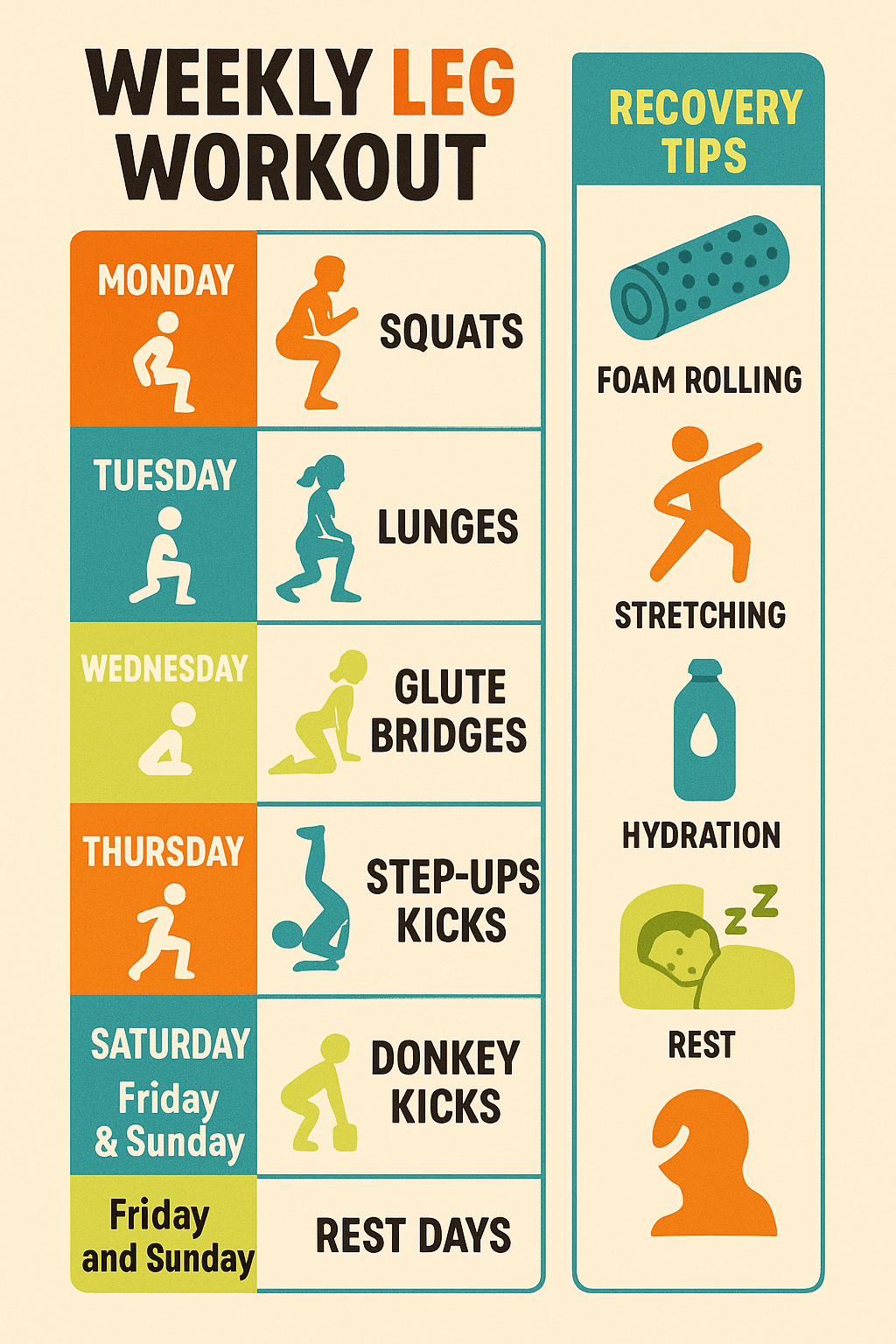 6 Powerful Calisthenics Exercises for Stronger Legs 6 Weekly calisthenics exercises for legs workout plan with recovery tips