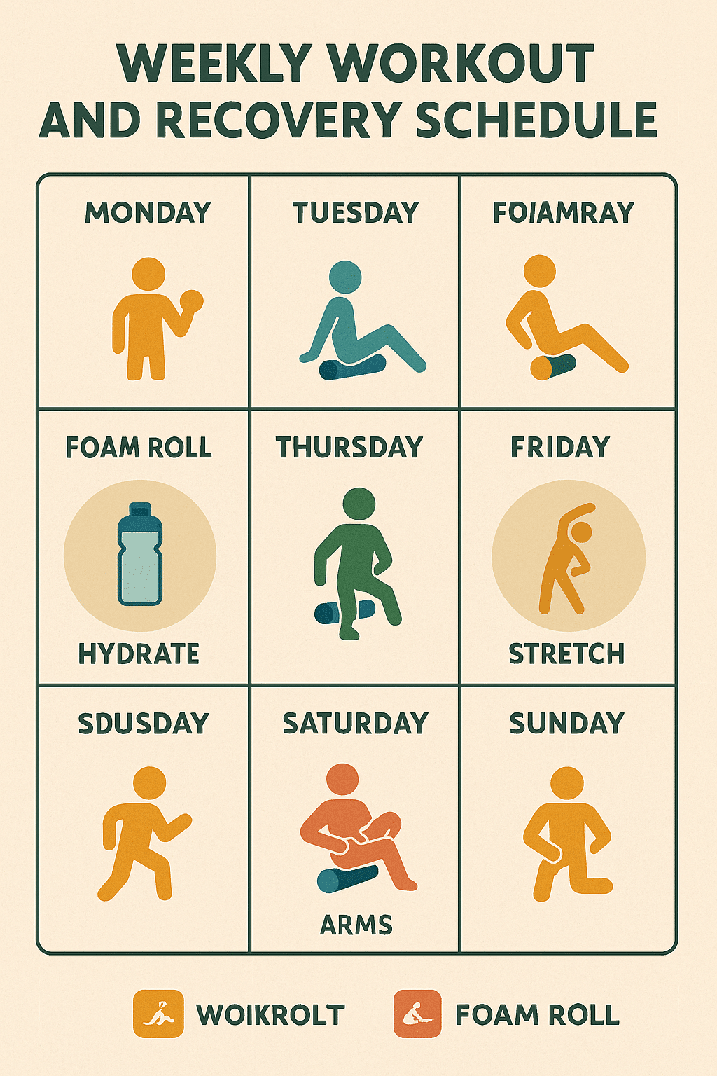 5 Powerful Foam Rollers for Sore Muscles Every Fitness Enthusiast Needs 7 Weekly fitness schedule incorporating foam rollers for sore muscle recovery