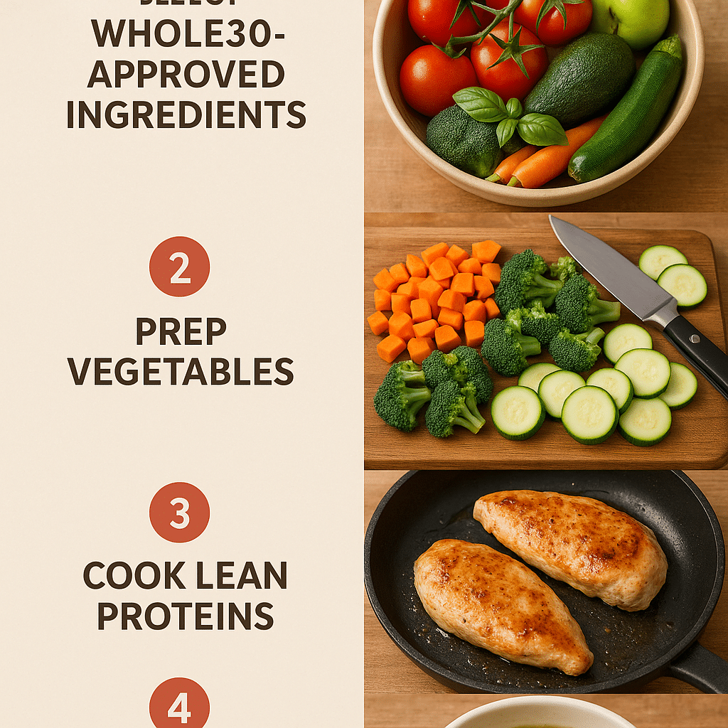 Ultimate Whole30 Diet Food List for Natural Wellness 7 Whole30 diet food list meal prep guide illustrating how to prepare compliant meals with vegetables